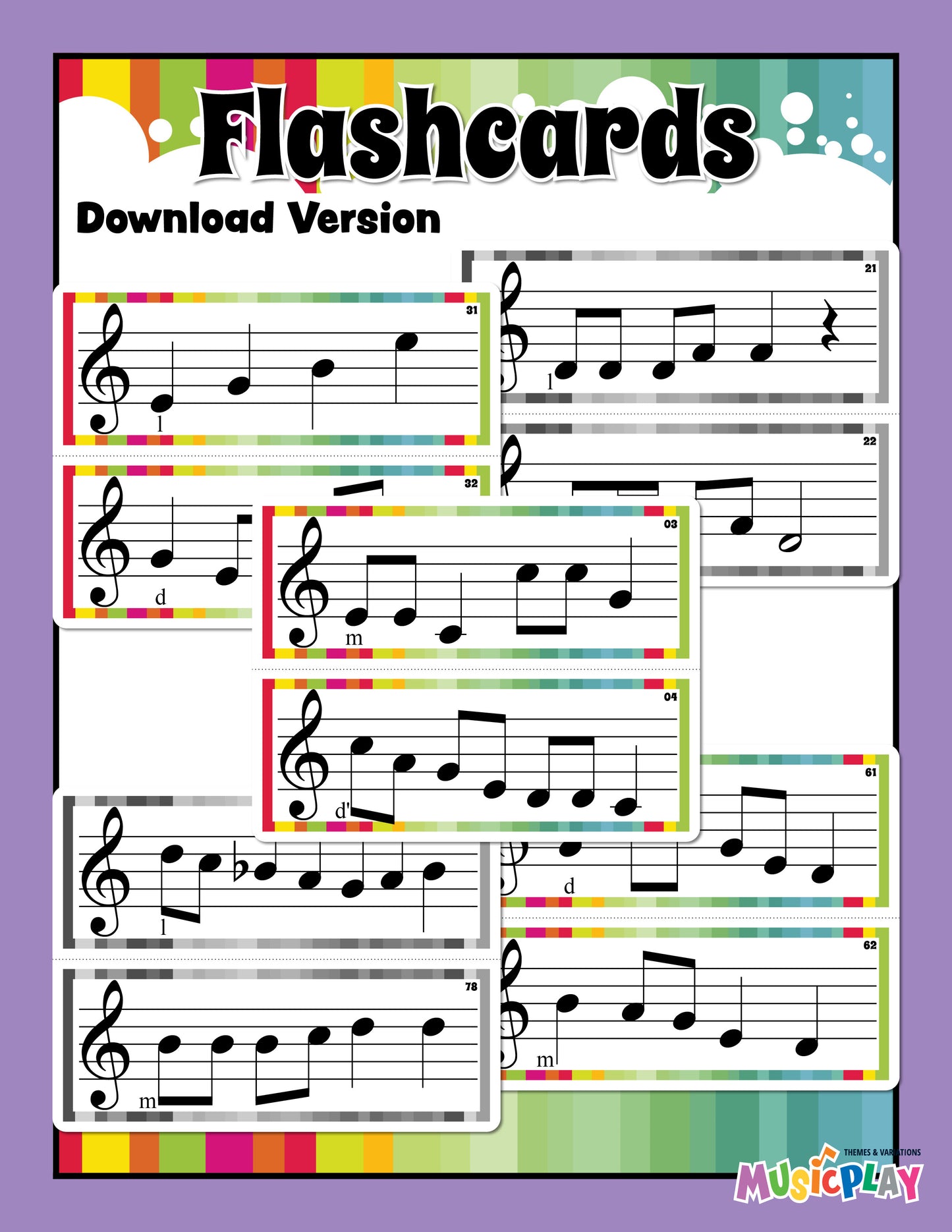 Advanced Melody Flashcards