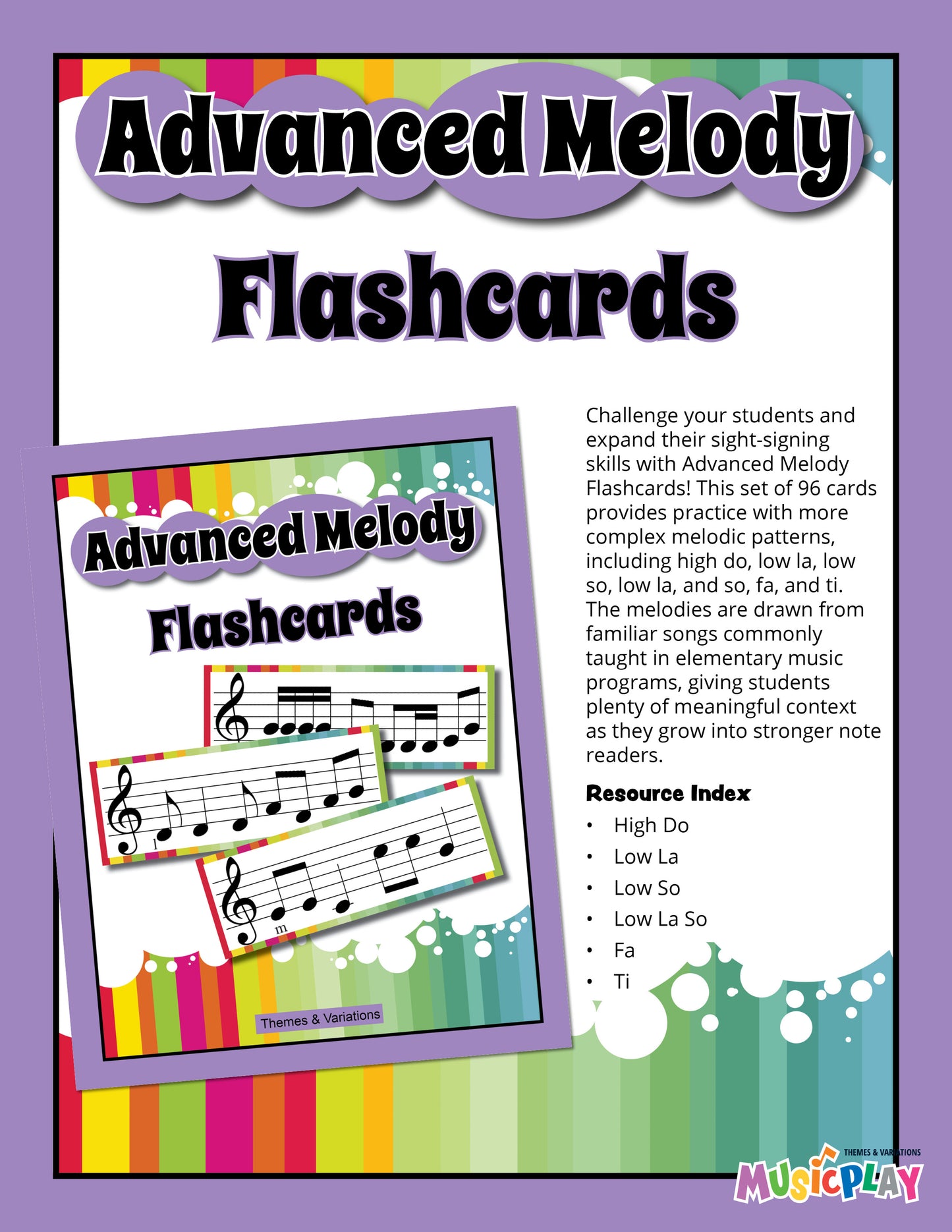 Advanced Melody Flashcards