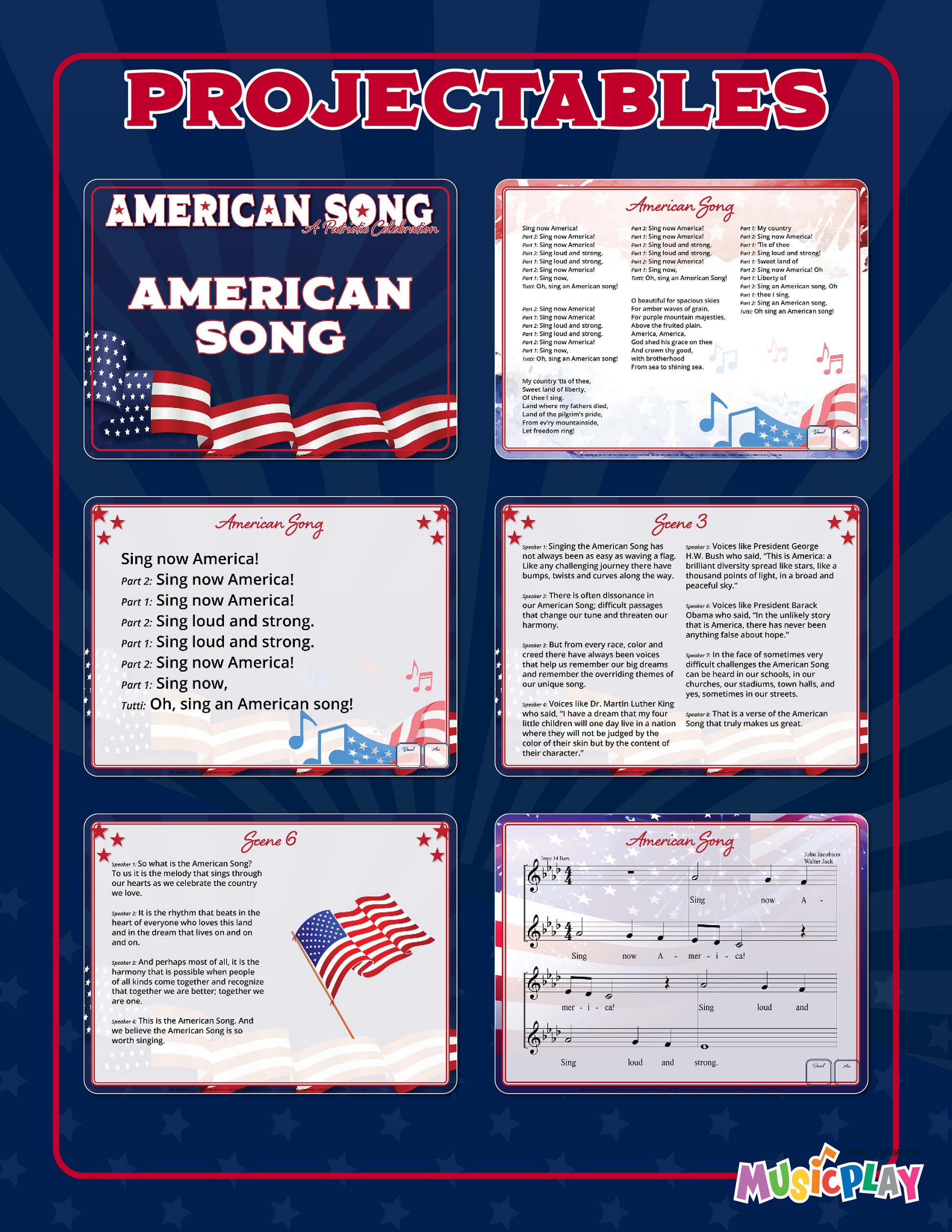 American Song Projectables Sample