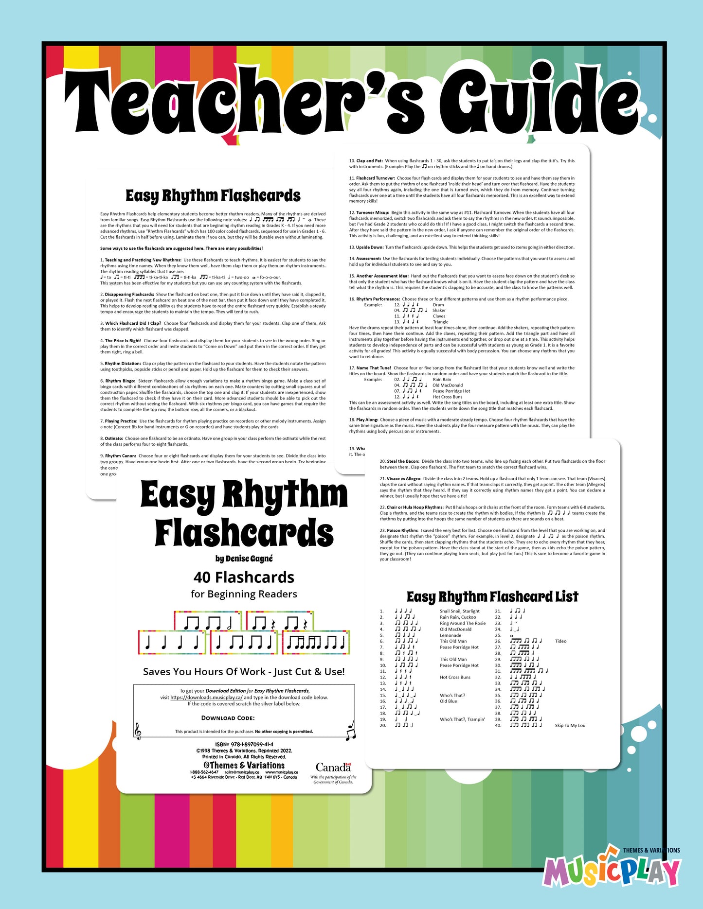 Easy Rhythm Flashcards