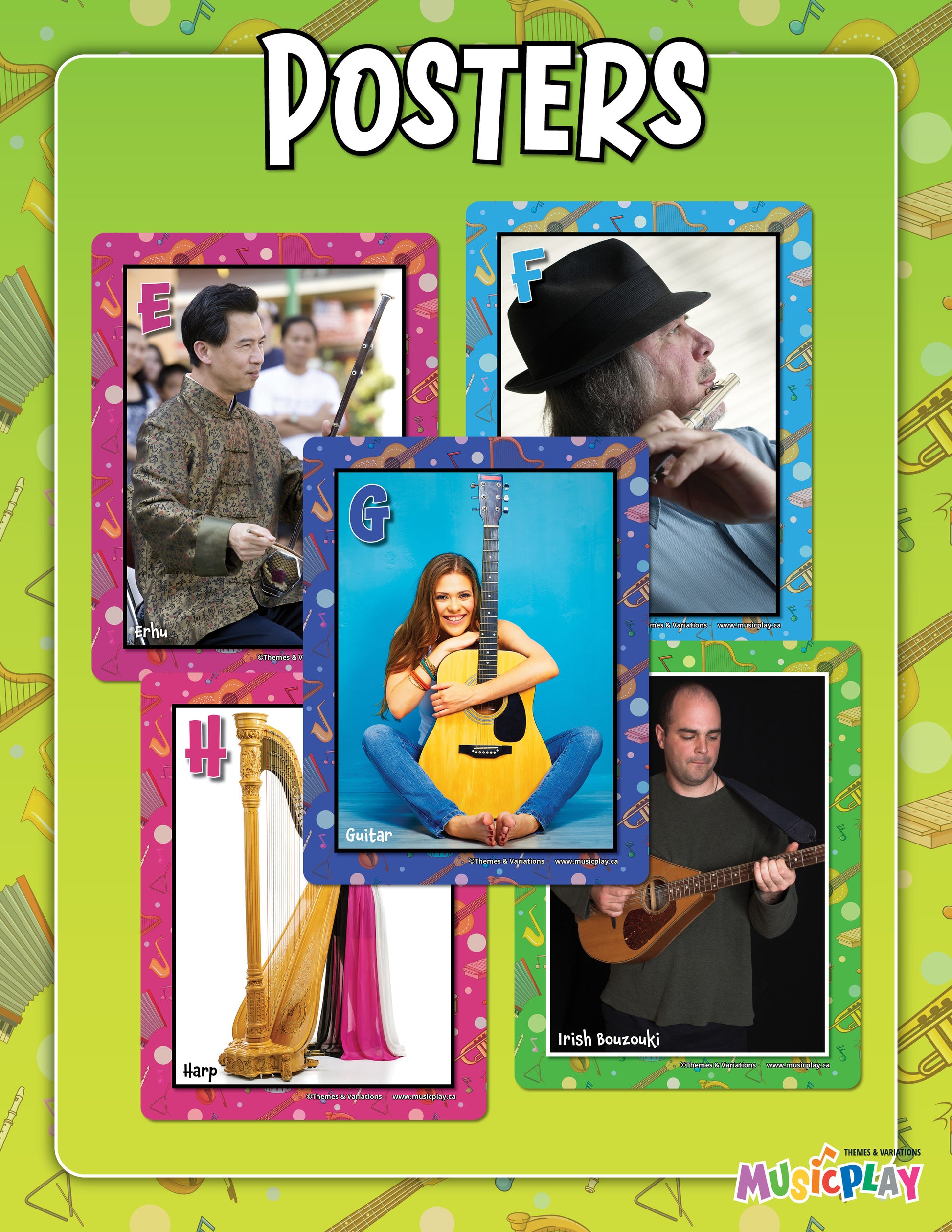 Instrument Alphabet Poster Sample 2