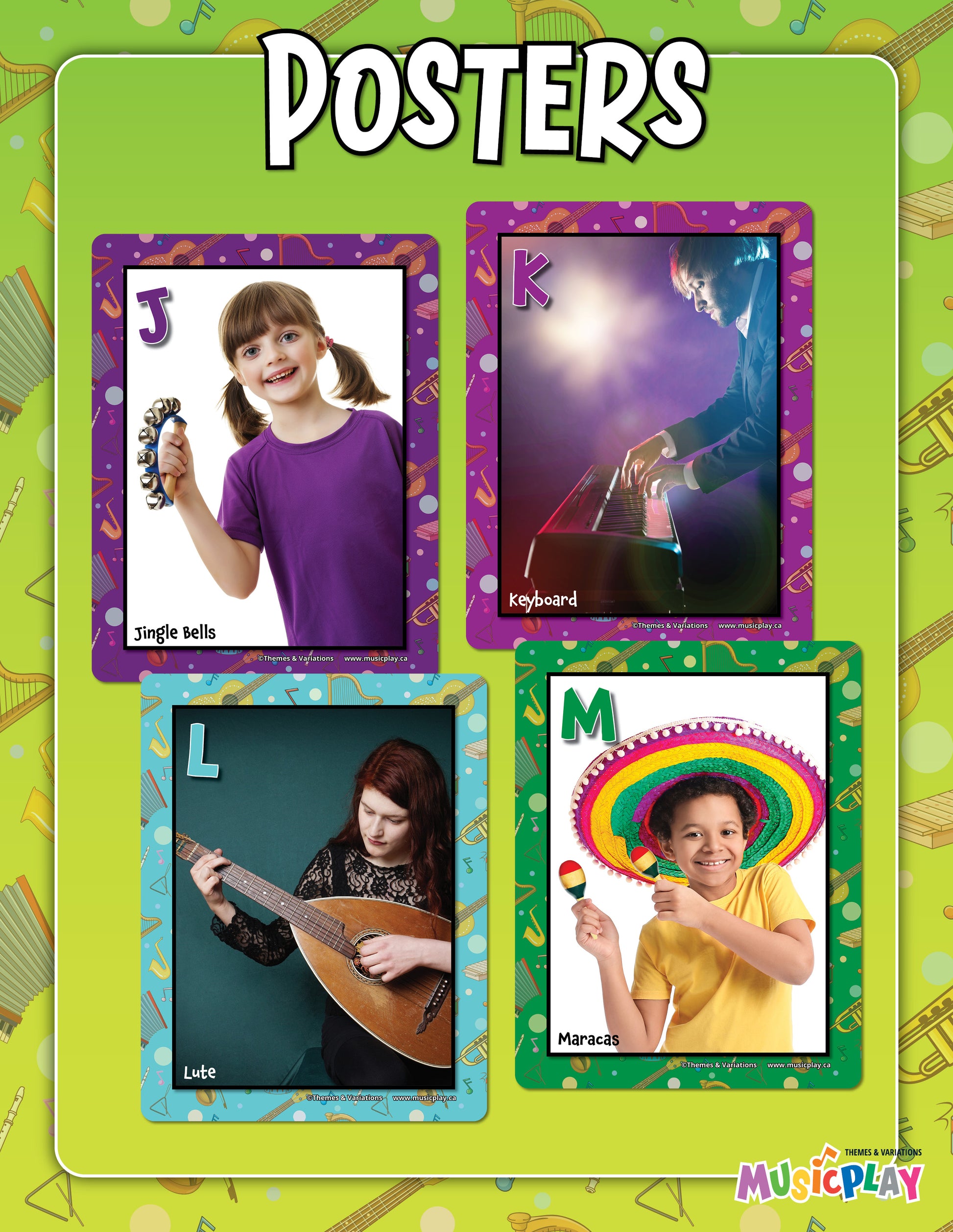 Instrument Alphabet Poster Sample 3