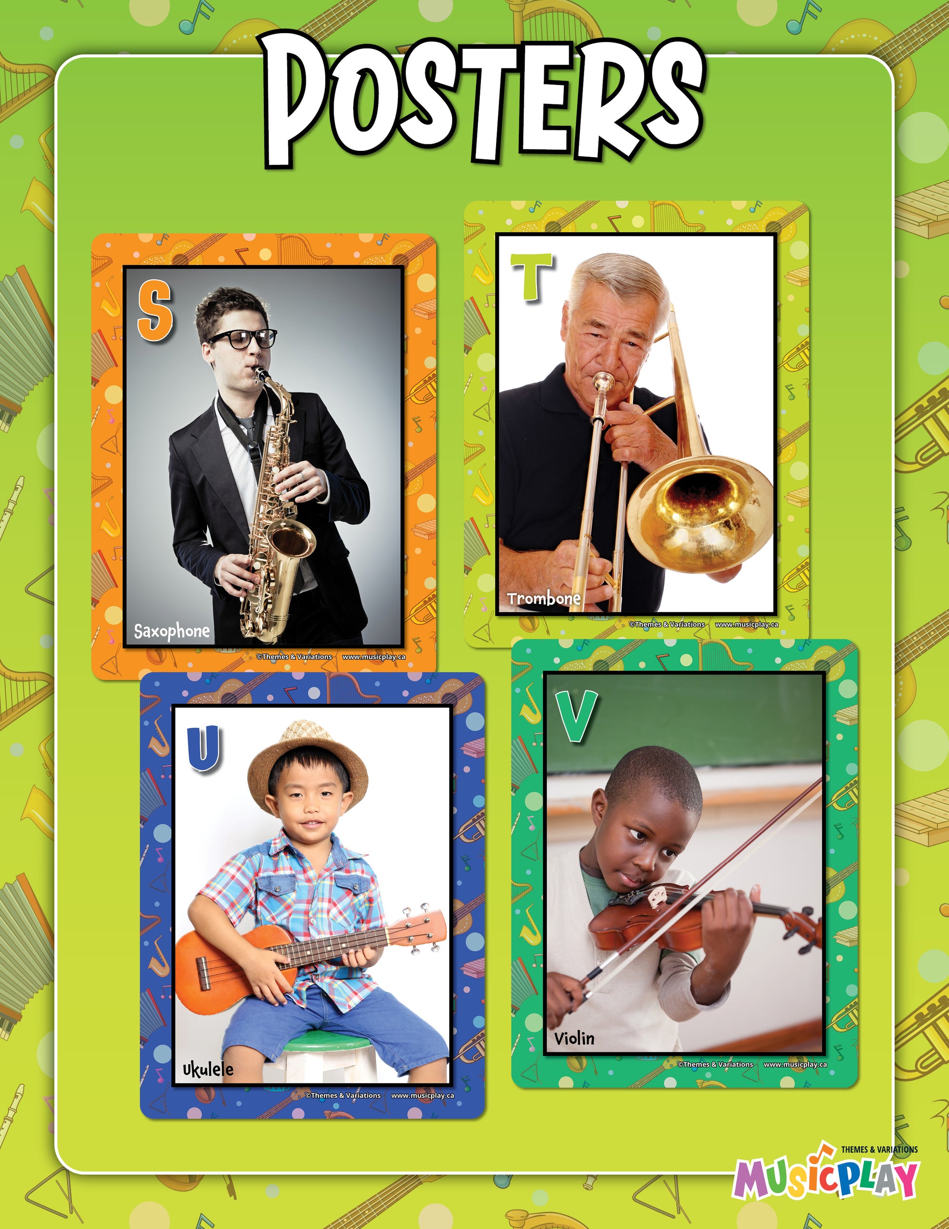 Instrument Alphabet Poster Sample 5