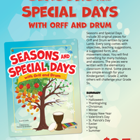 Seasons and Special Days with Orff and Drum Product Info Sample