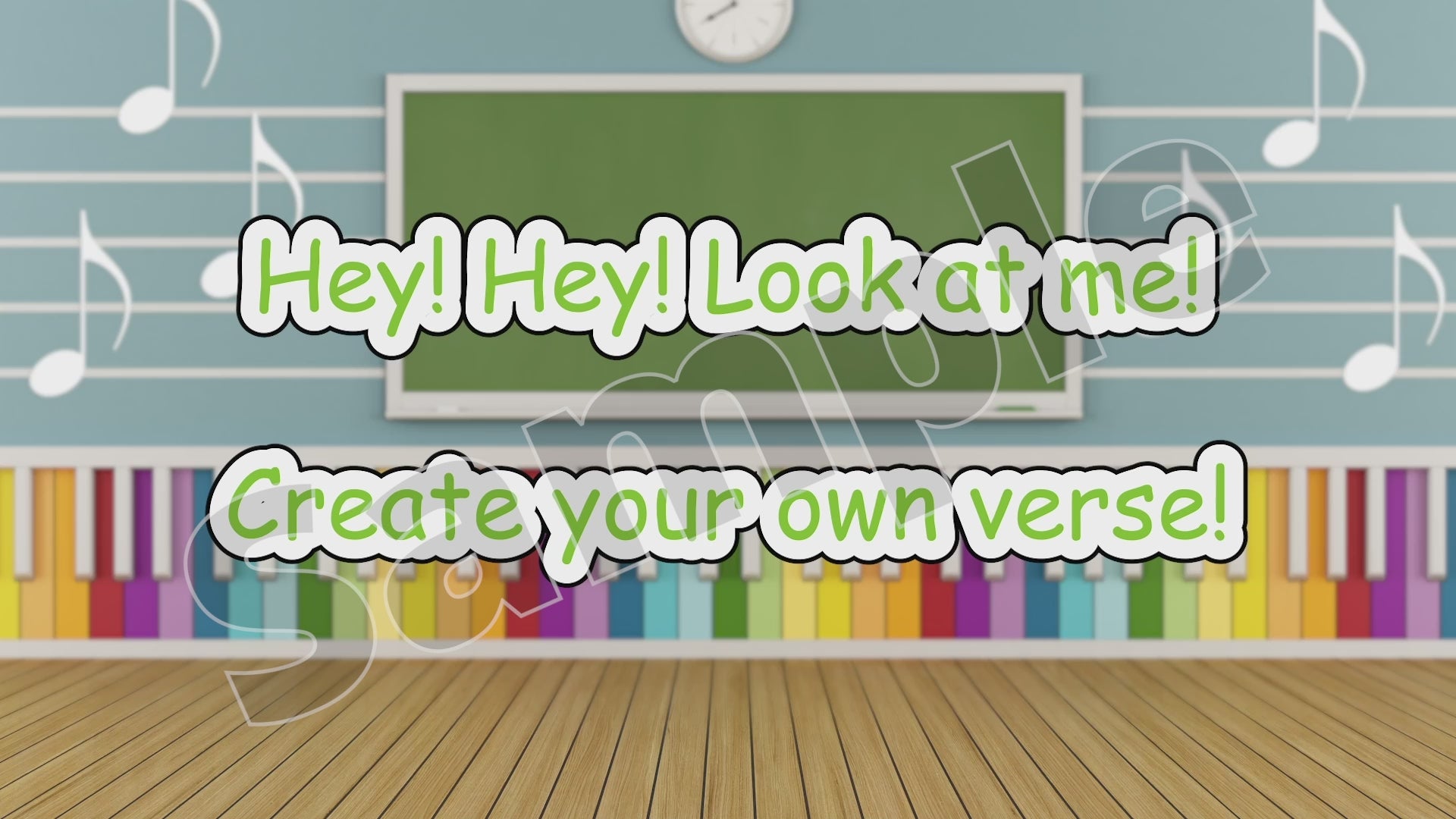 Hey Hey Look at Me Create Your Own Verse Sample