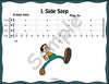 Sample slide: The sheet music for "Side Step"