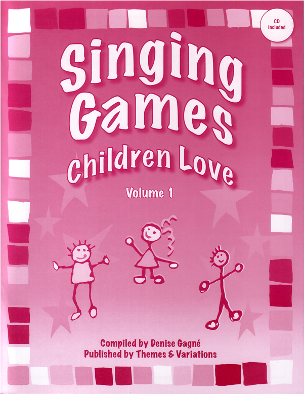 Book Cover: A pink cover with stick figure children dancing