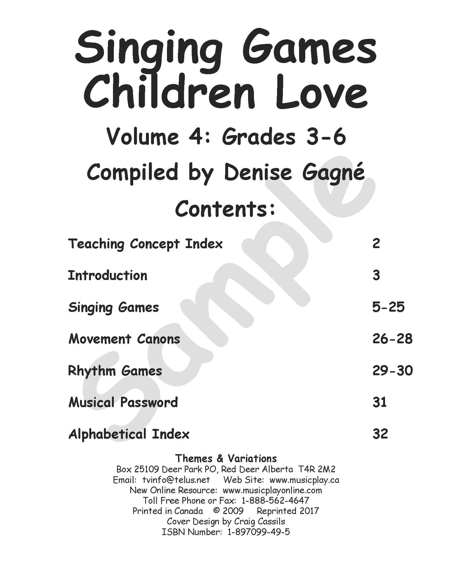 Singing Games Children Love Volume 4