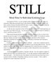 Sample page: A page explaining STILL: Silent Time for Individual Listening Logs