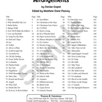 Sample page: The table of contents for Musicplay Middle School Guitar and Ukulele Accompaniments