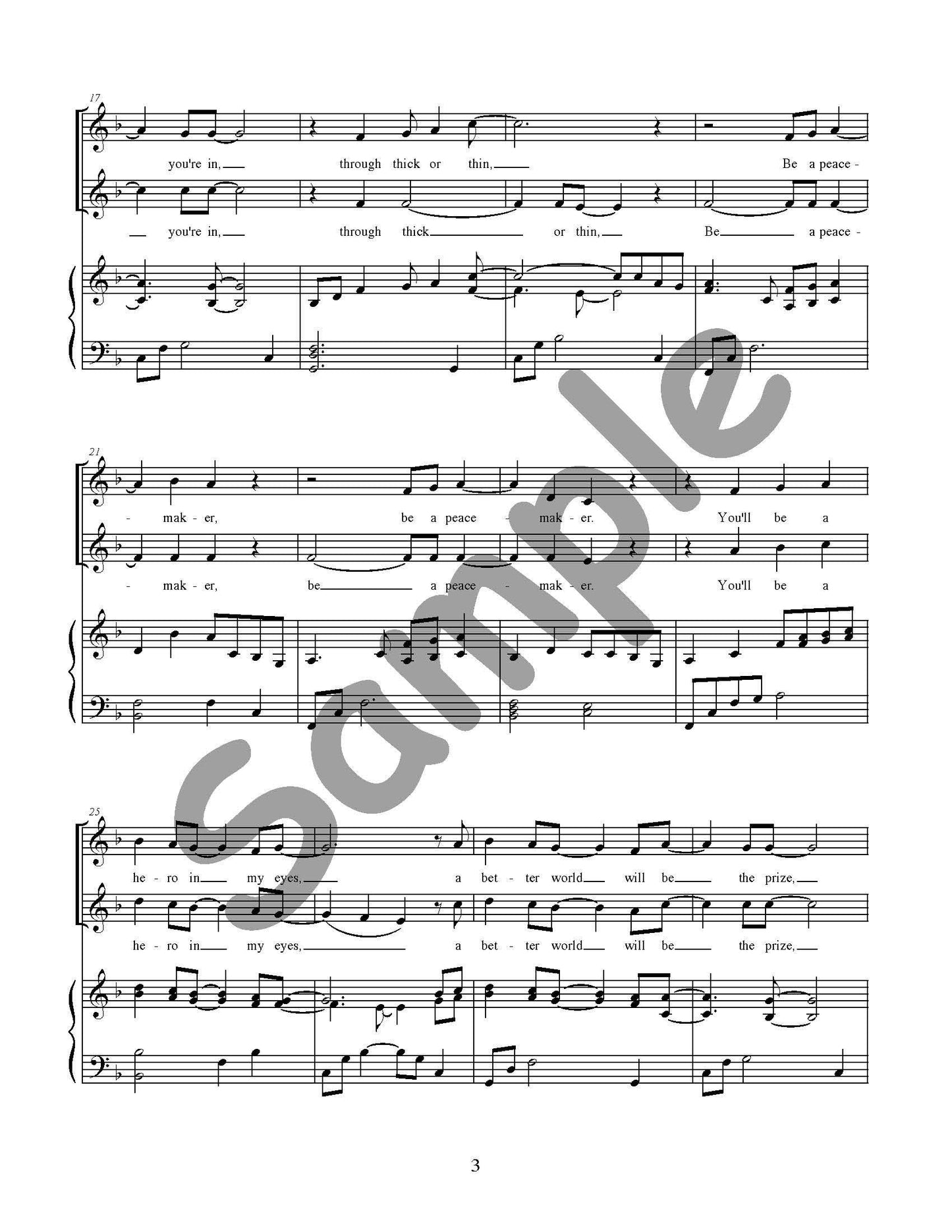 Be a Peacemaker Single Song Kit Download