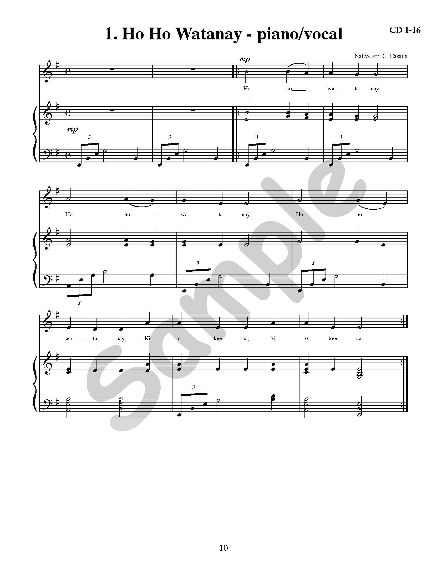 Sing Canada's History Book Song Example