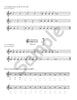 Sample page: The sheet music for two songs in J’apprends la flûte a bec/CD 1