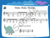 Sample slide: The sheet music for "Dinosaurumpus"