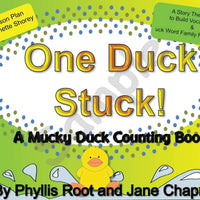 Sample slide: The cover of One Duck Stuck