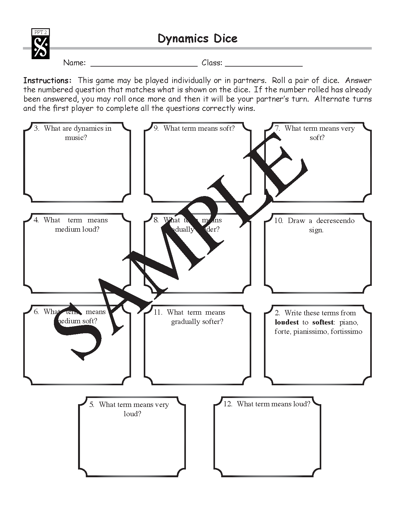 Know Your Note Names, Rhythms, Music Terms & Symbols Set
