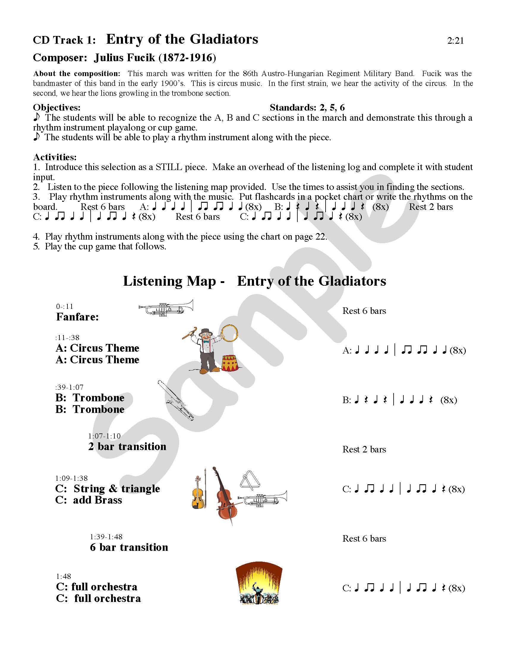 Listening Resource Kit Level 3 Book Song Sample