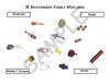 Sample slide: Several pictures of different instruments, for the activity "Instrument Family Matching"
