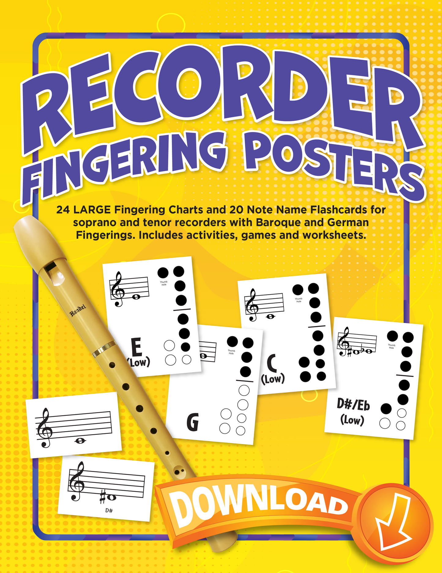 Recorder Fingering Posters