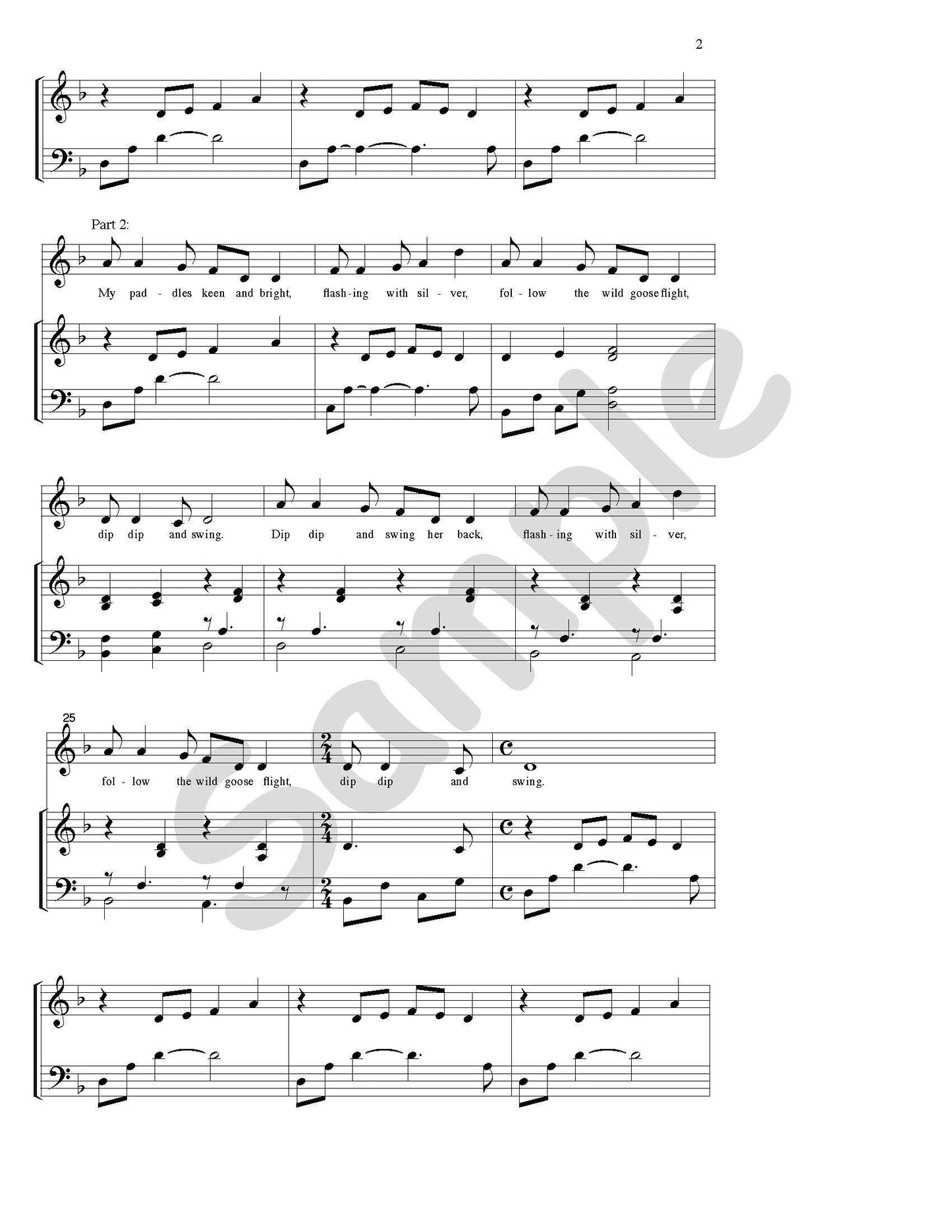 Two Canadian Folk Songs Single Song Kit Download