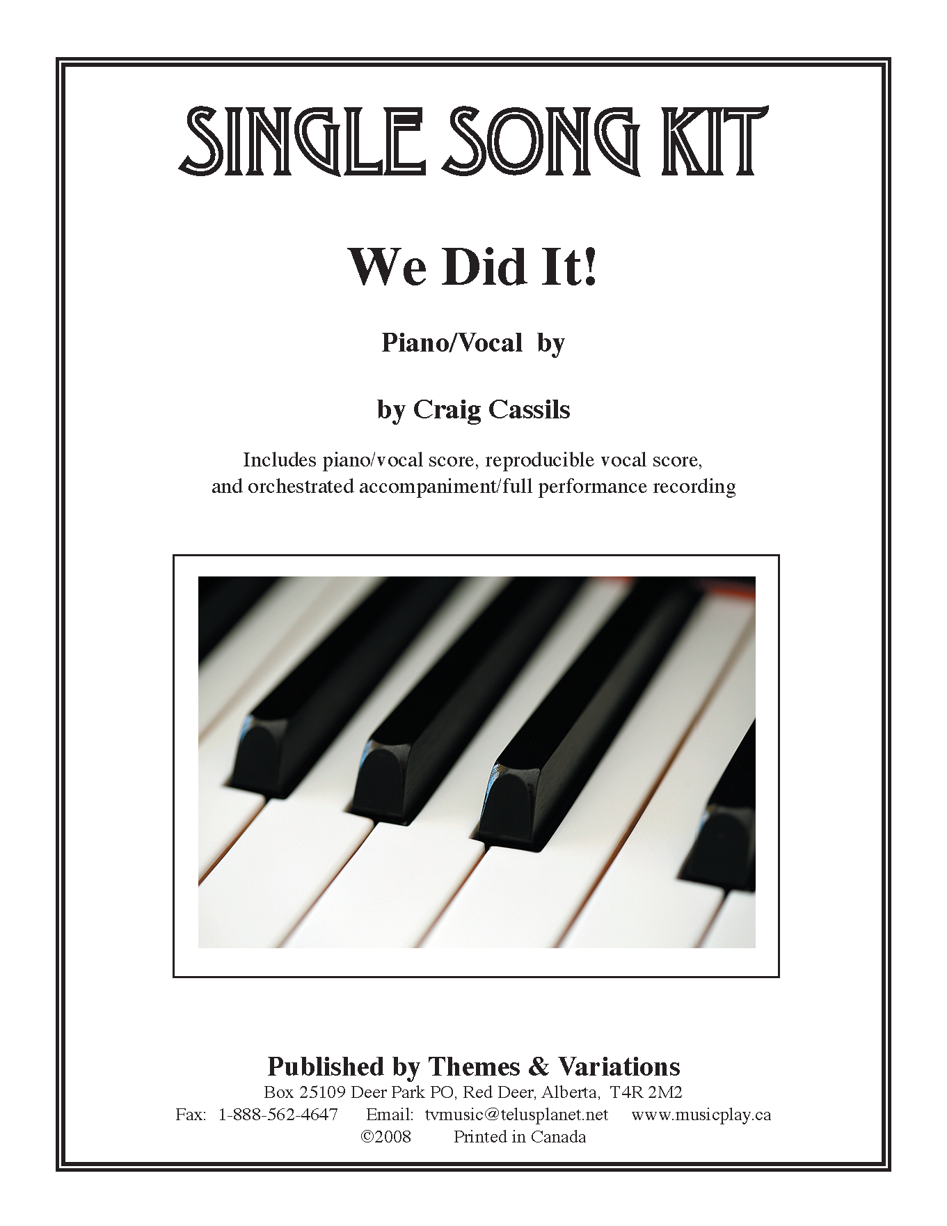 We Did It! Single Song Kit Download