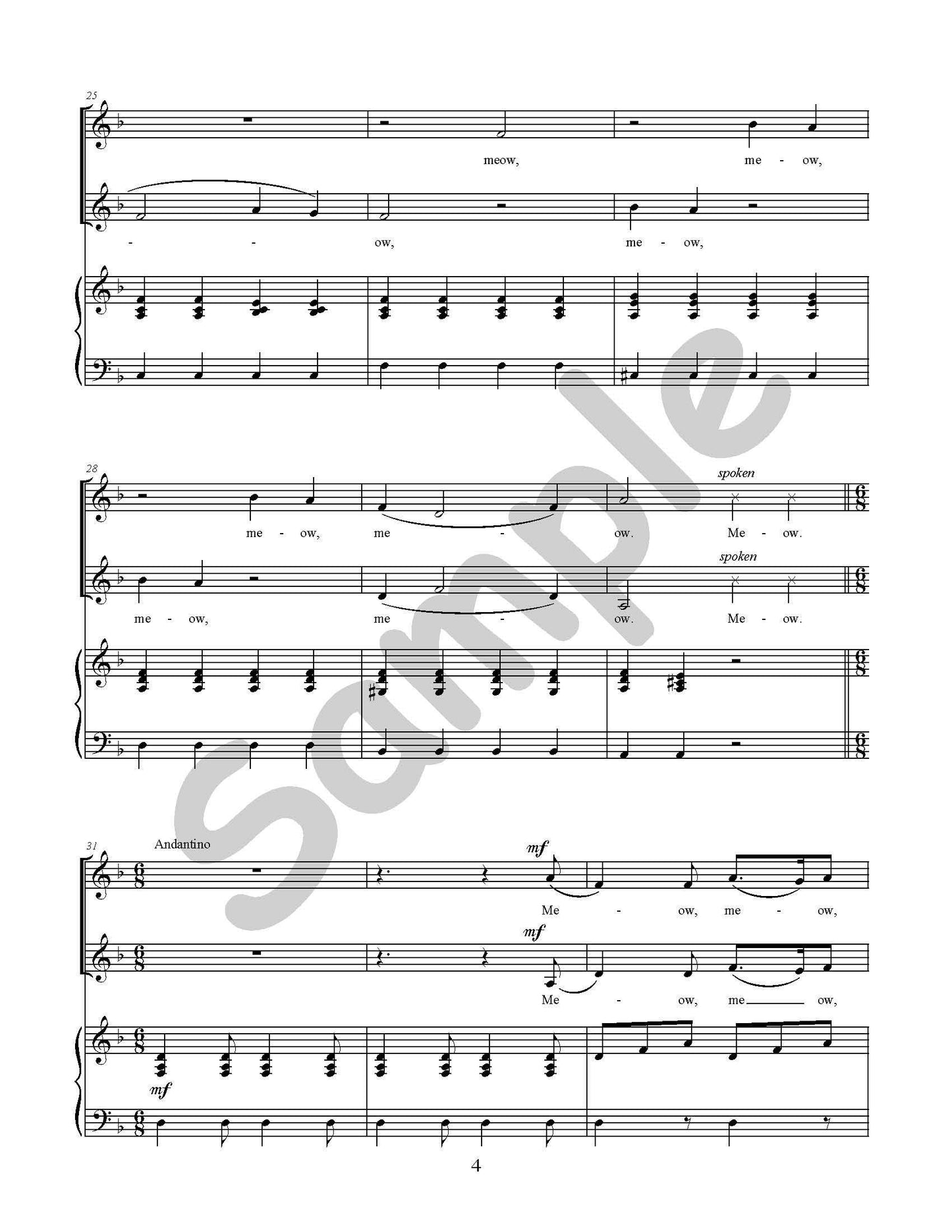 Duet for Two Cats Single Song Kit Download