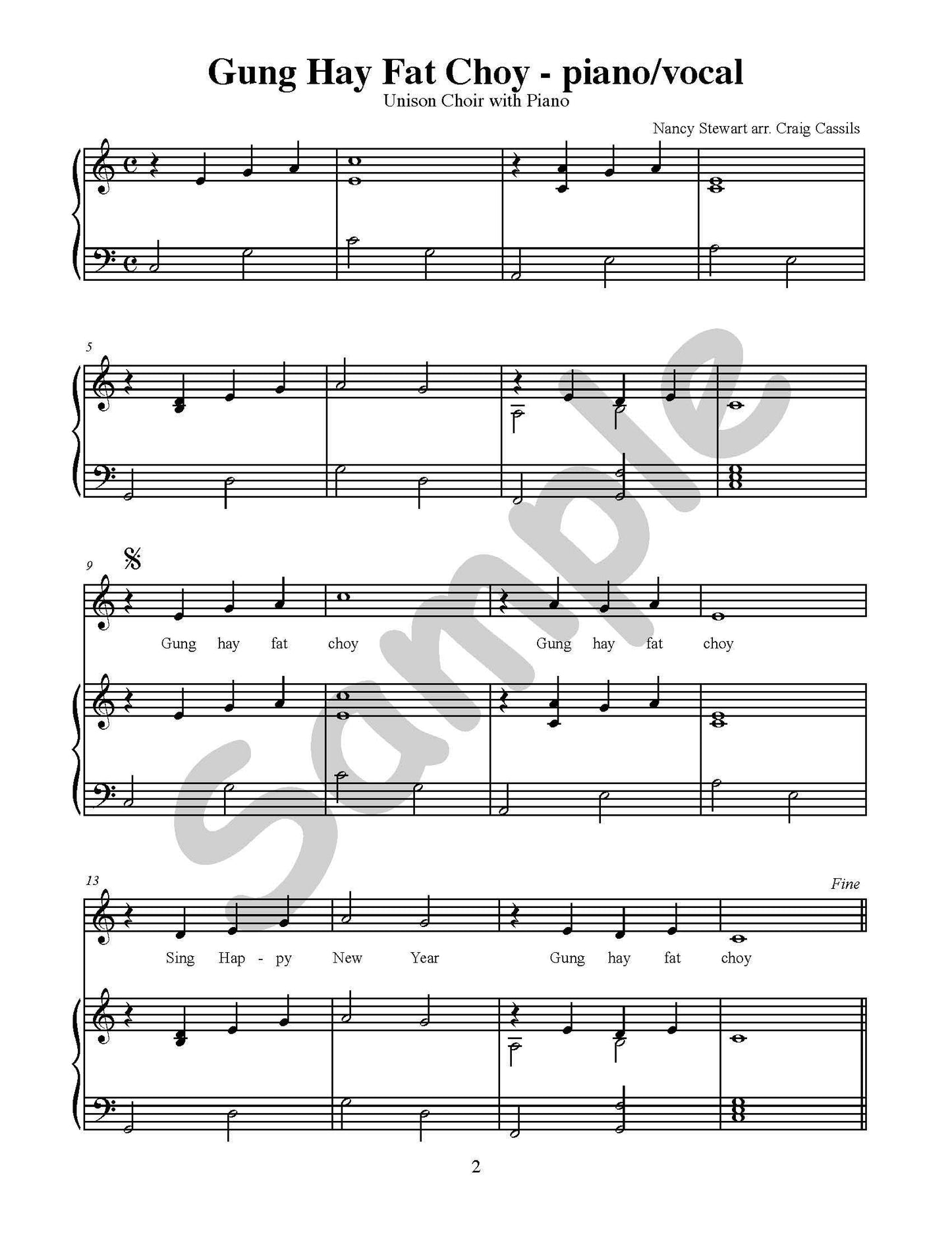 Gung Hay Fat Choy Single Song Kit Download