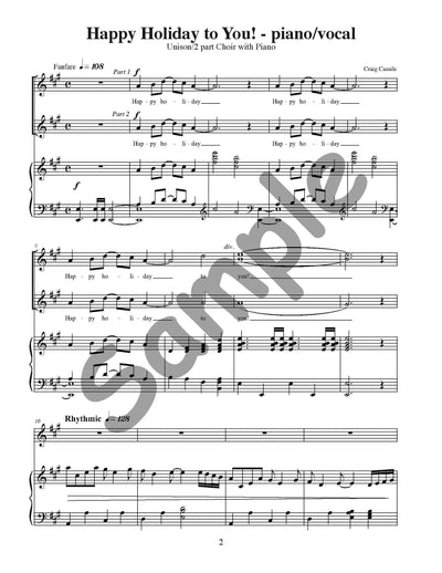 Happy Holiday to You Single Song Kit Download