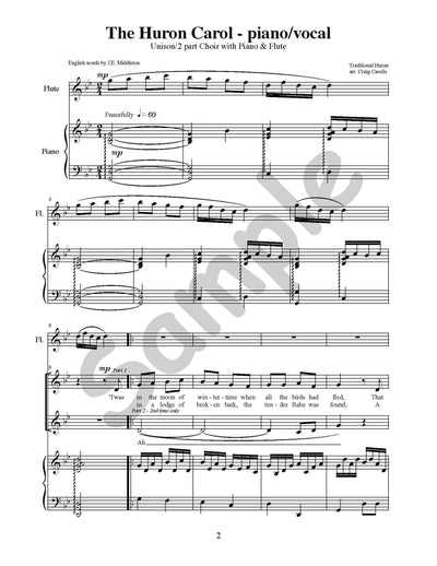 Huron Carol Single Song Kit Download