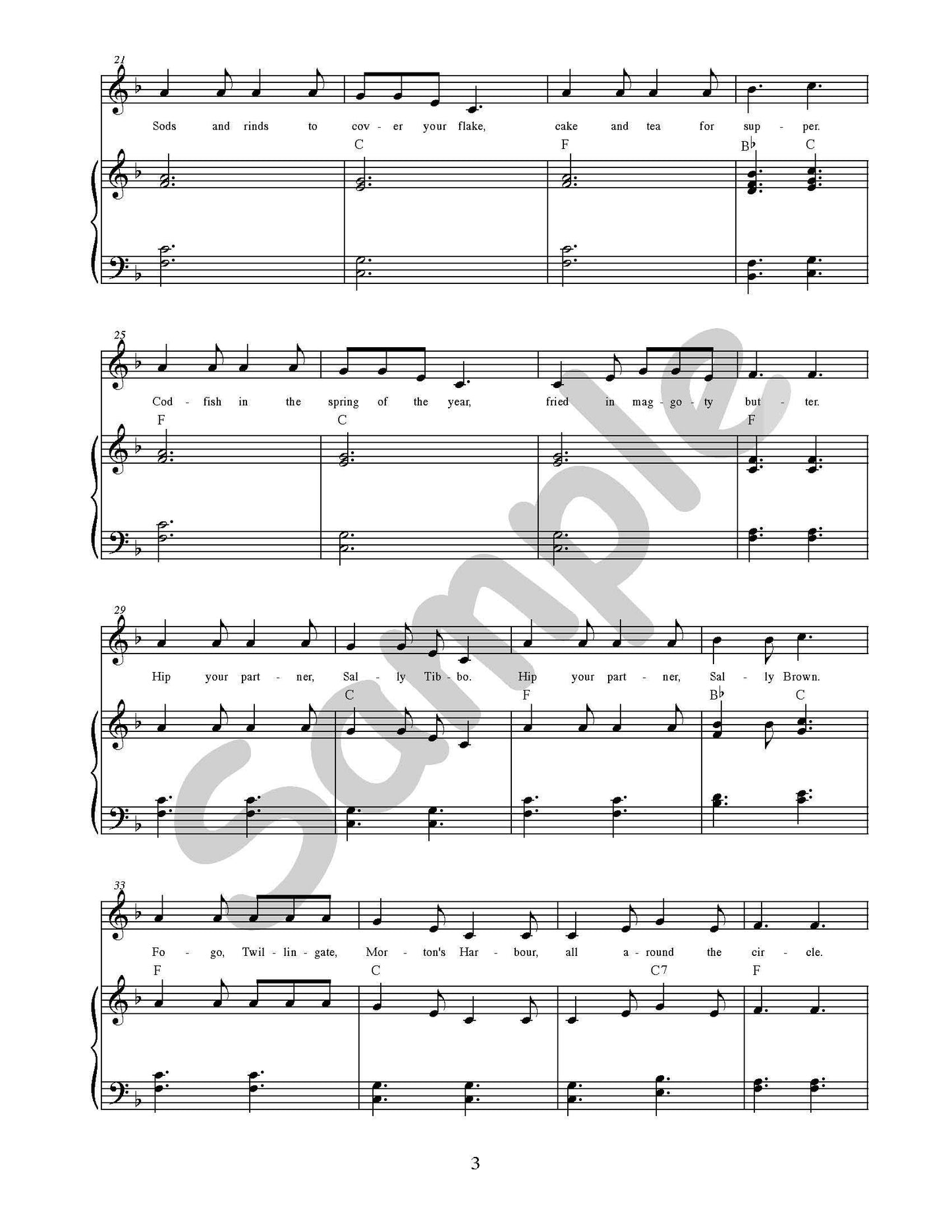 I'se the B'y Single Song Kit Download
