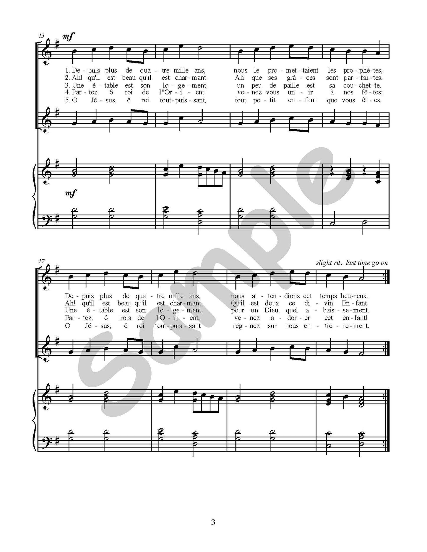 Il est né le Divin Enfant Single Song Kit Download