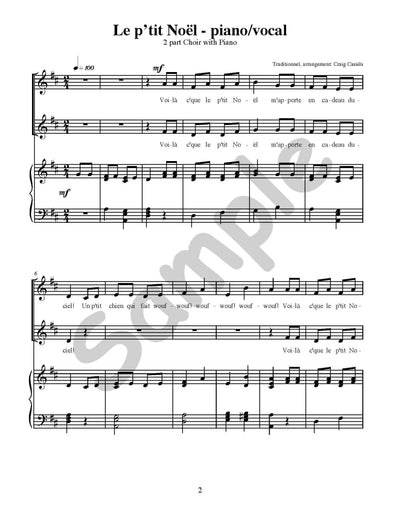 Le p'tit Noël Single Song Kit Download