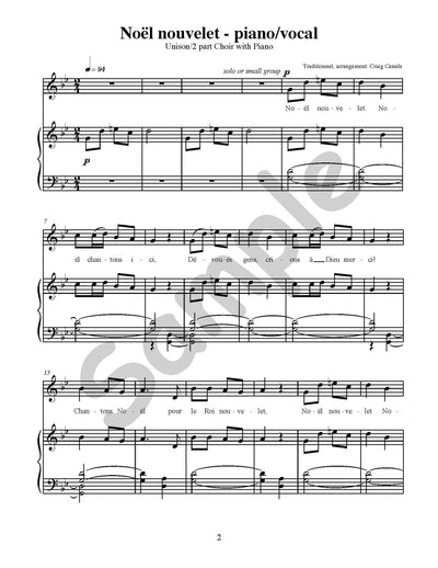 Noël nouvelet Single Song Kit Download