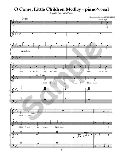 O Come, Little Children Medley Single Song Kit Download