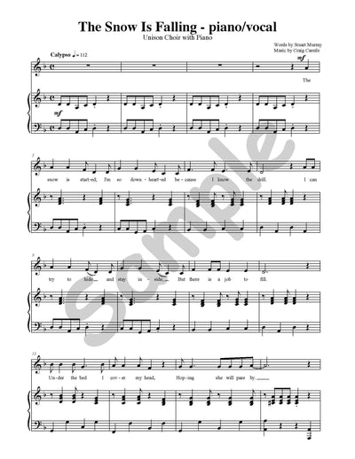 The Snow is Falling Single Song Kit Download