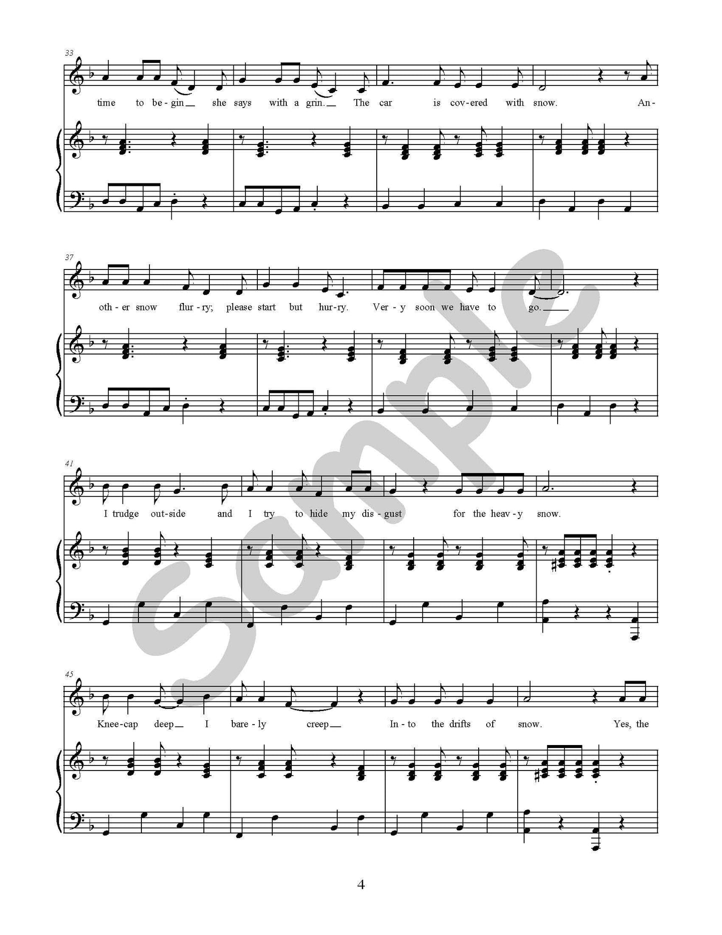 The Snow is Falling Single Song Kit Download
