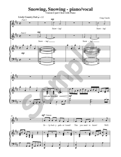 Snowing Snowing Single Song Kit Download