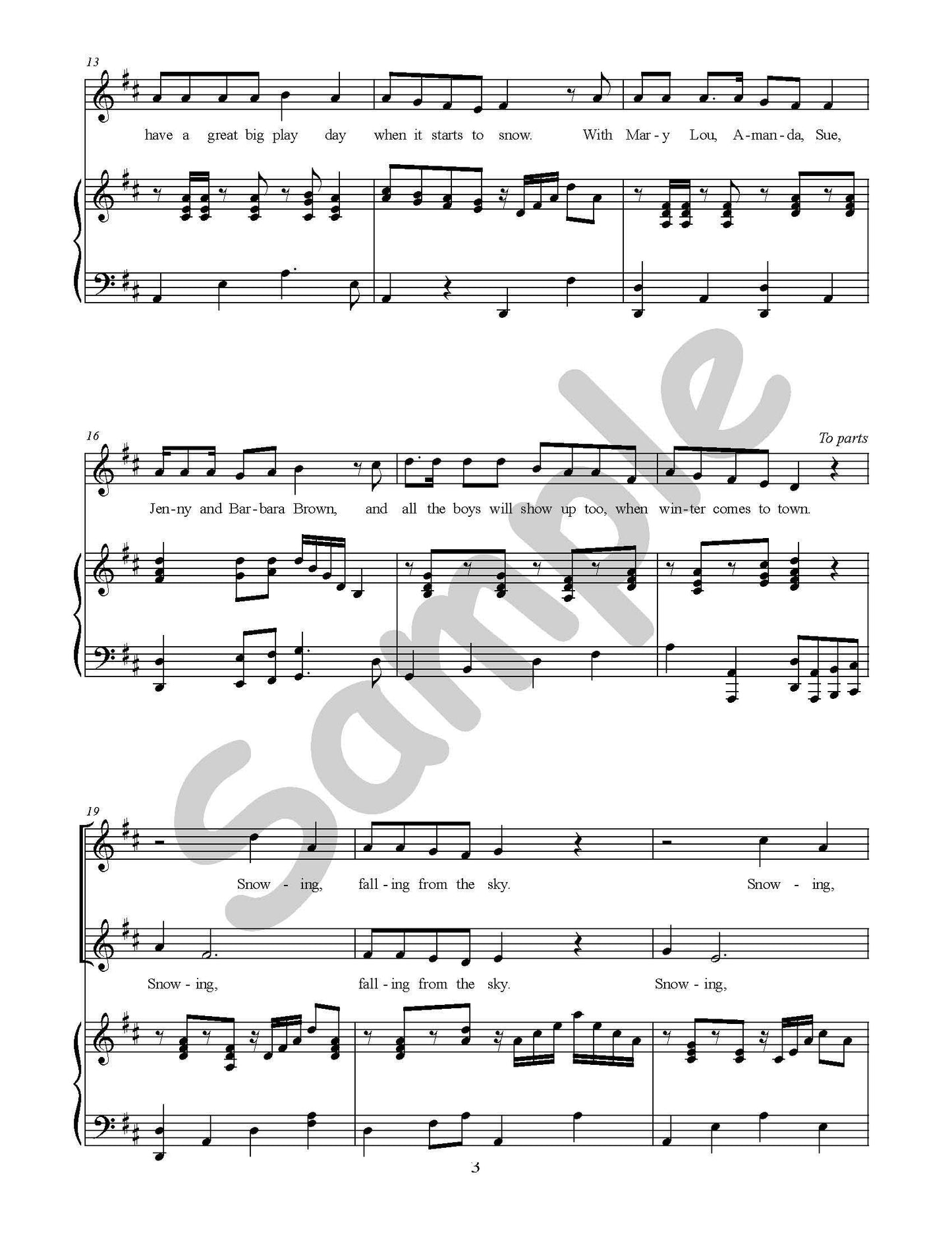 Snowing Snowing Single Song Kit Download