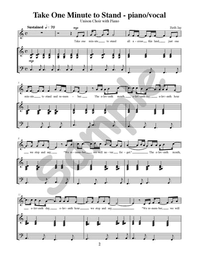 Take One Minute to Stand Single Song Kit Download