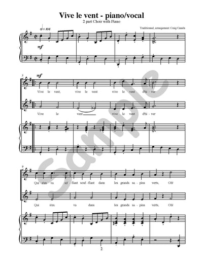 Vive le vent Single Song Kit Download