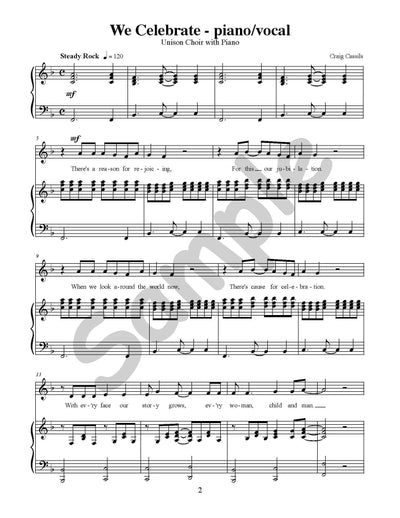 We Celebrate Single Song Kit Download