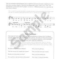 Sample page: A page explaining how to play the Frere Jacques game