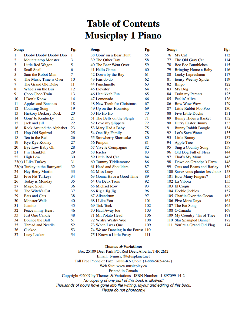 Musicplay Piano Accompaniments for K-6