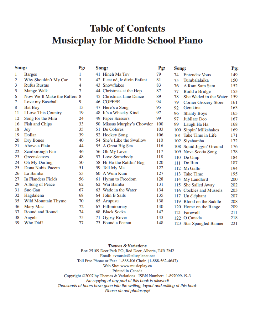 Musicplay Piano Accompaniments for K-6