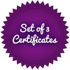 Set of 3 Certificate Packs (90 certificates total)