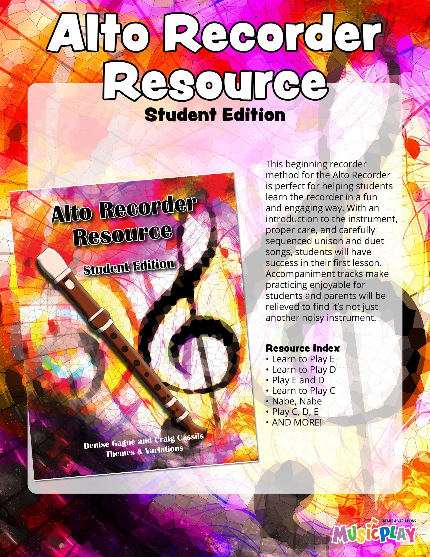 Alto Recorder Resource Student Book