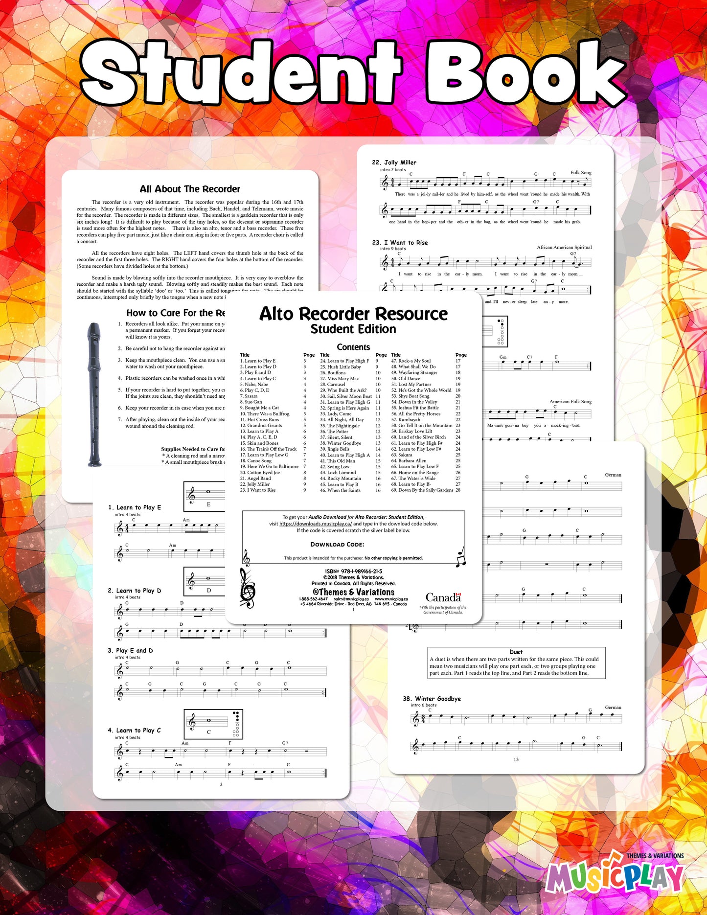 Alto Recorder Resource Student Book
