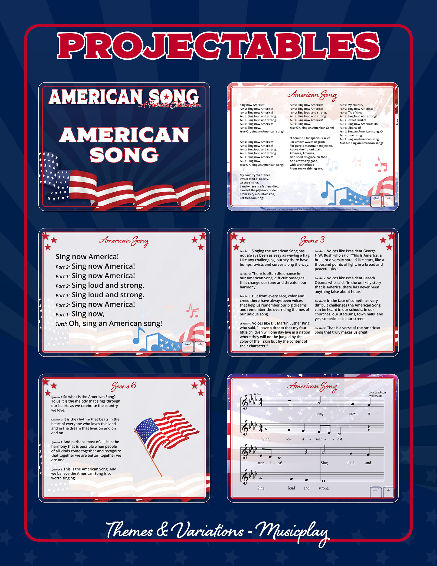 American Song Projectables Sample