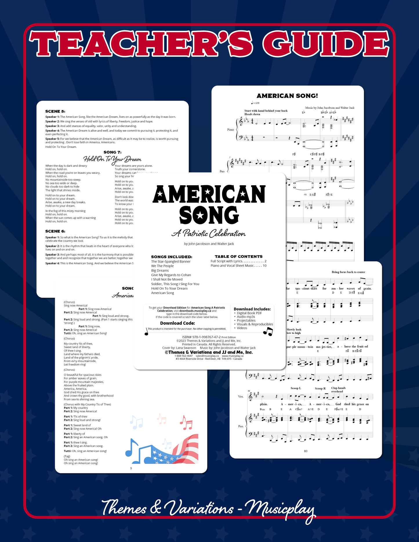 American Song Teacher's Guide Sample