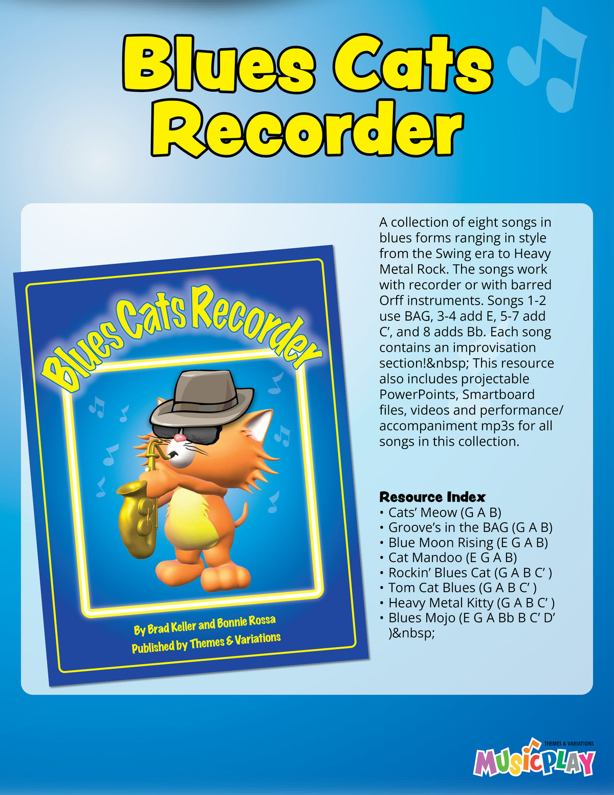 Blues Cats Recorder